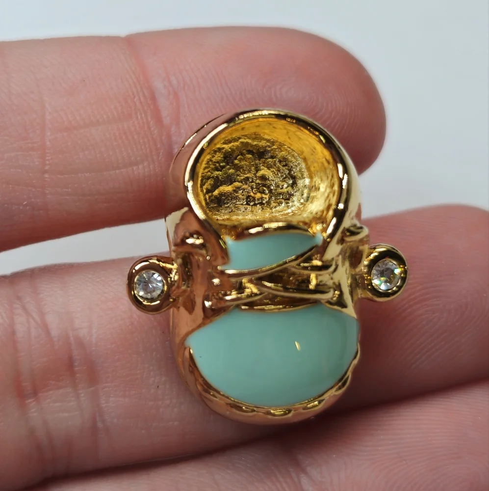 Vintage Avon Baby Boy Bootie Tack Pin in Original Box